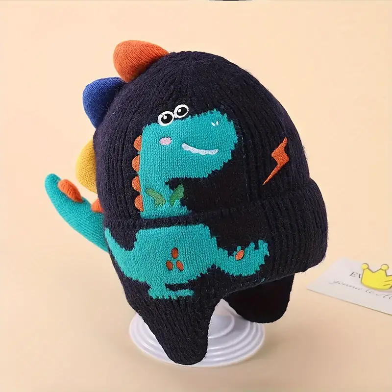 TinyDino Beanie With Cozy Earmuff For Kids 2-7 years old