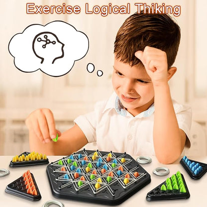 Triangle Chess Puzzle – Interactive Desktop Game for Family Fun & Thinking Skills