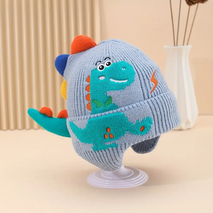 TinyDino Beanie With Cozy Earmuff For Kids 2-7 years old