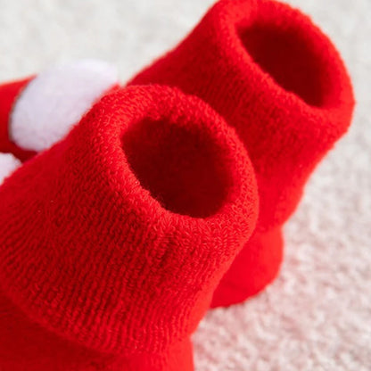 Non-Slip Christmas Socks for Babies & Toddlers – Warm Cotton Socks for Boys & Girls (0-36 Months)