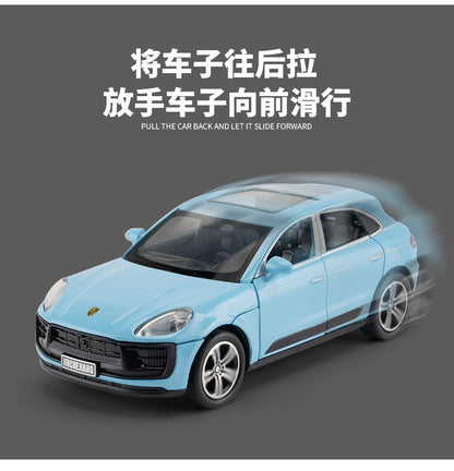 1:32 Porsche Macan T SUV Die-Cast Model Car – Pull-Back Toy with Sound & Light