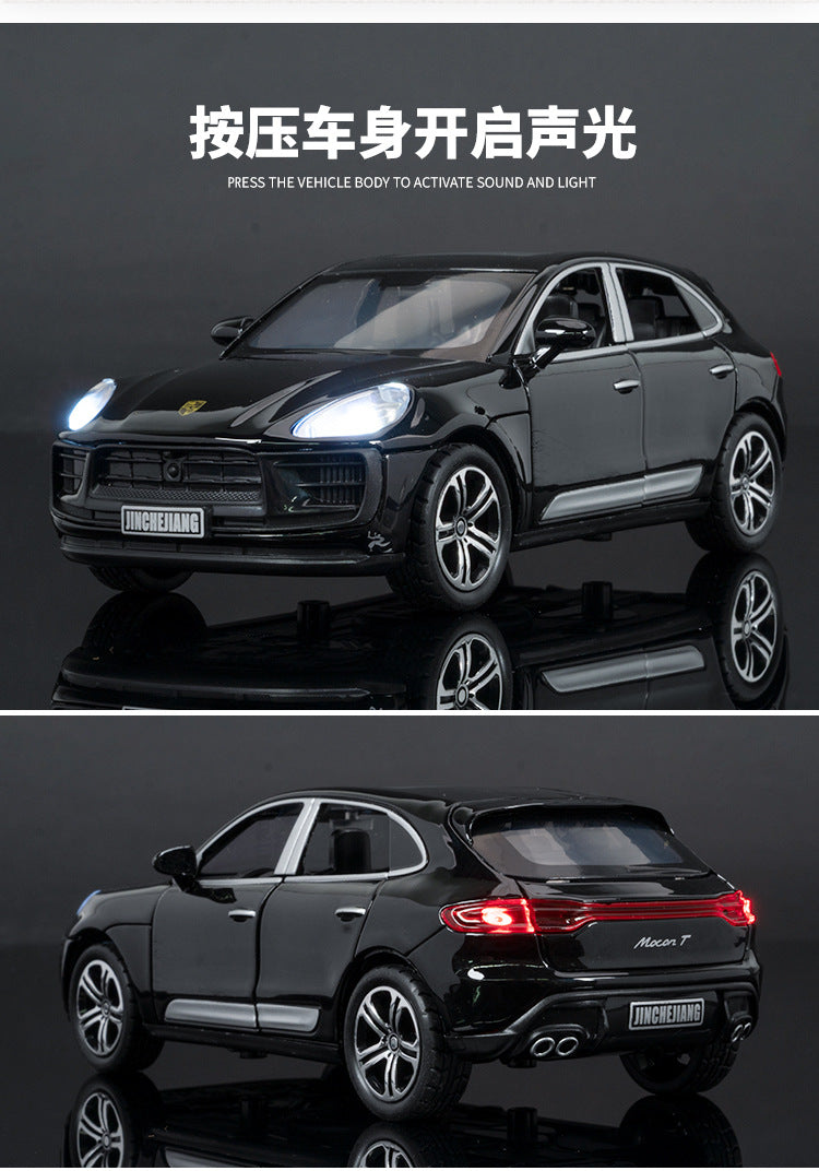 1:32 Porsche Macan T SUV Die-Cast Model Car – Pull-Back Toy with Sound & Light