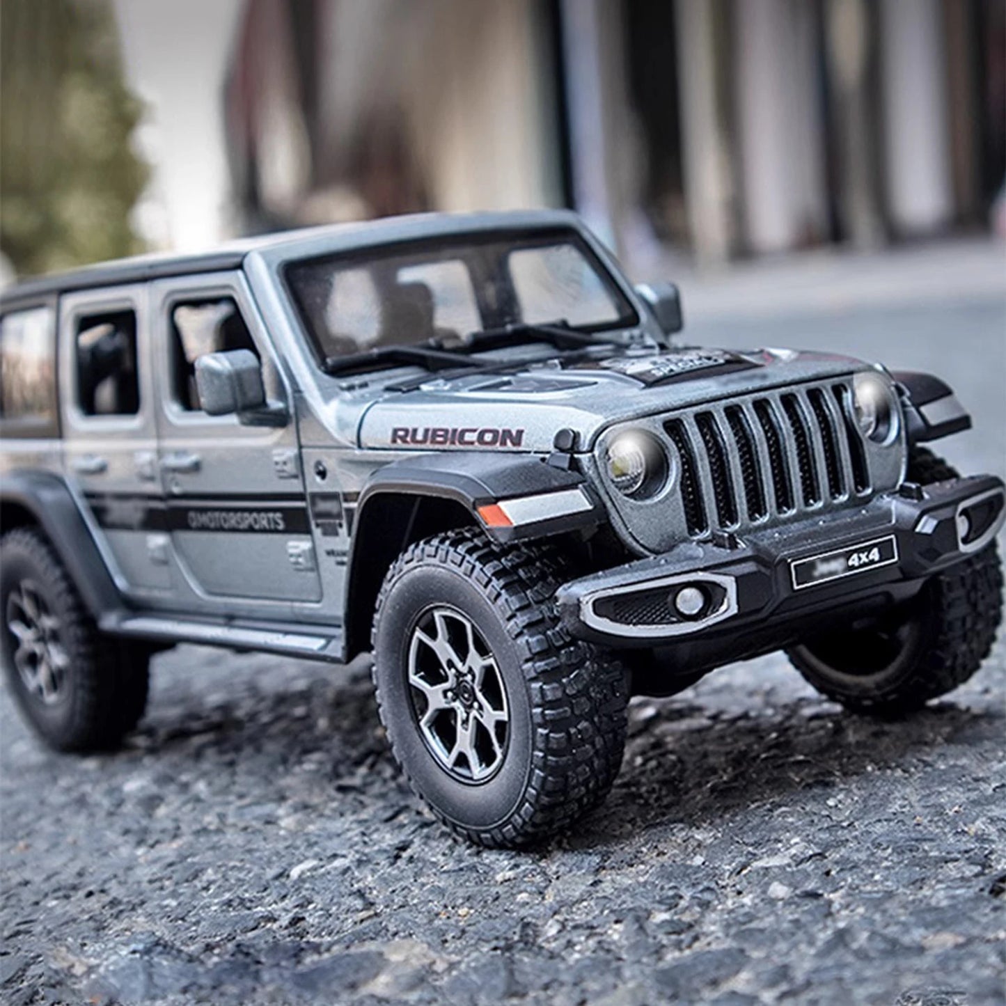 1:22 Wrangler Die-Cast Model Car – Metal Alloy Vehicle with Openable Doors