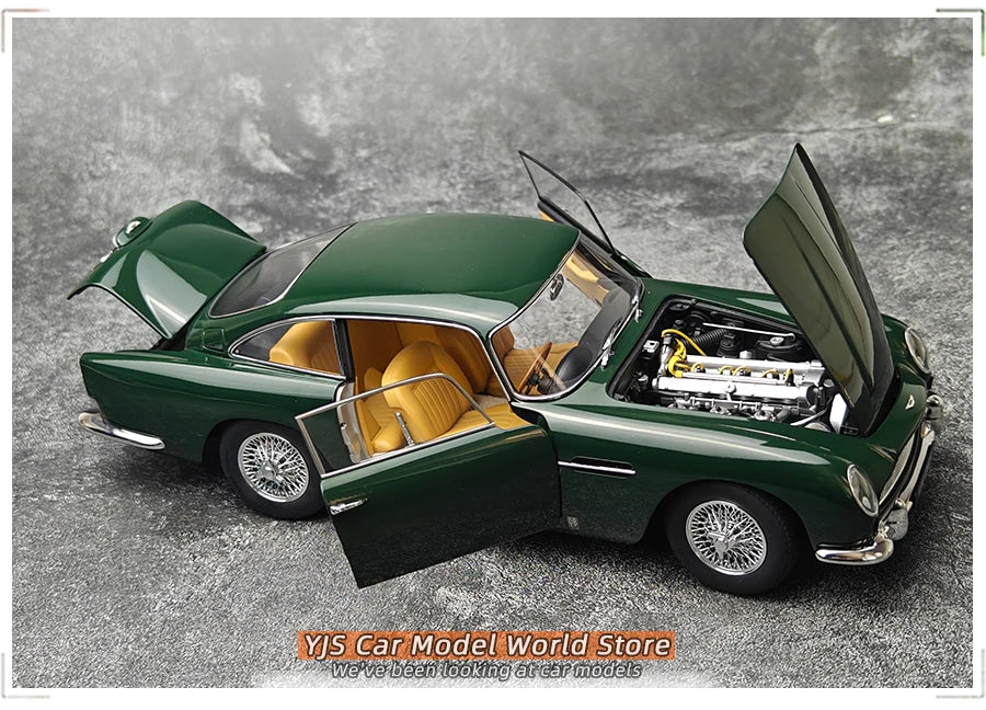 [SuperDetailed] 1:18 Aston Martin DB5 Die-Cast Model Car (British Racing Green) – Static Display Collectible