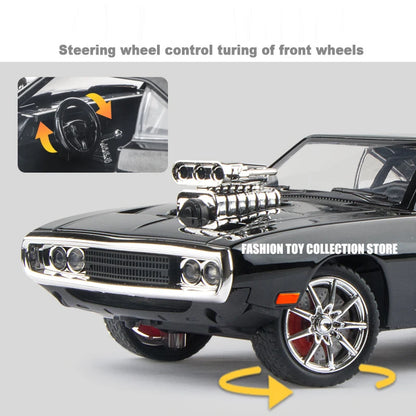 1:24 Dodge Challenger 1970 Die-Cast Model Car – Fast & Furious Edition with Sound & Light