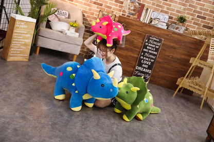 DinoSnuggle Triceratops - Gentle Giant Plush