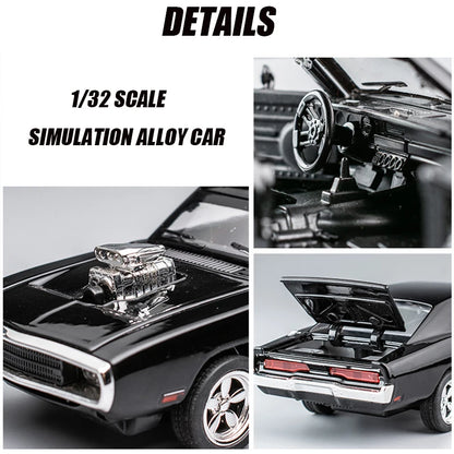 1:32 Dodge Charger 1970 Die-Cast Model Car – Pull-Back Toy with Sound & Light