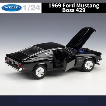 1:24 Ford Mustang Boss 429 Die-Cast Model Car – Classic Sports Car Collectible