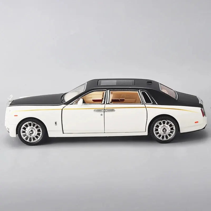 1:24 Rolls Royce Phantom Die-Cast Model Car – Pull-Back Toy with Sound & Light