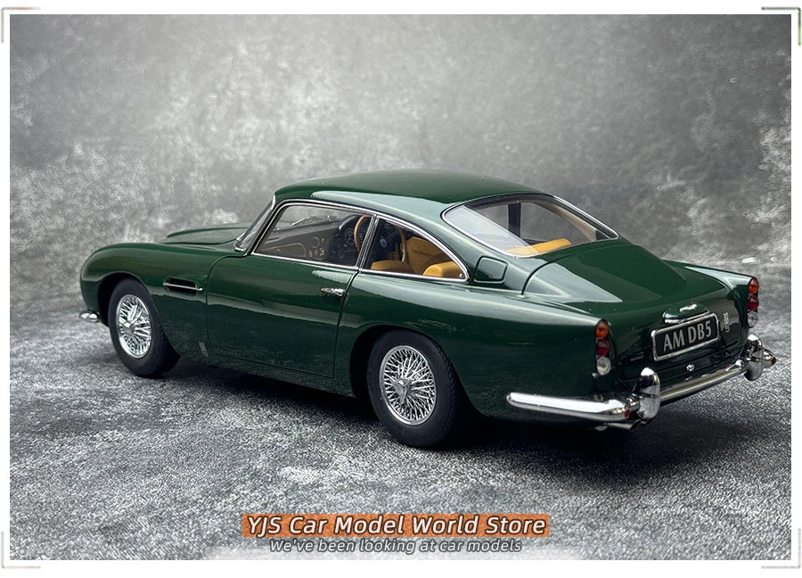 [SuperDetailed] 1:18 Aston Martin DB5 Die-Cast Model Car (British Racing Green) – Static Display Collectible