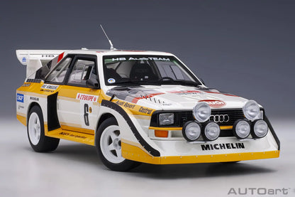 [SuperDetailed] 1:18 Audi Sport Quattro S1 Rally 1985-1987 Racing Car Model – Static Collectible