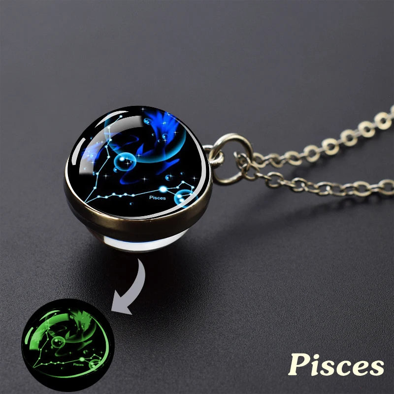 GalaxyGlow Zodiac Pendant - Guiding Star Charms