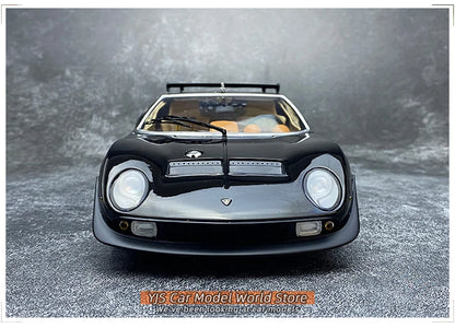 [SuperDetailed] 1:18 Lamborghini Miura P400 SV Die-Cast Model Car – Collectible Gift (Yellow/Red)