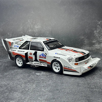 [SuperDetailed] 1:18 Audi Sport Quattro S1 Rally 1985-1987 Racing Car Model – Static Collectible