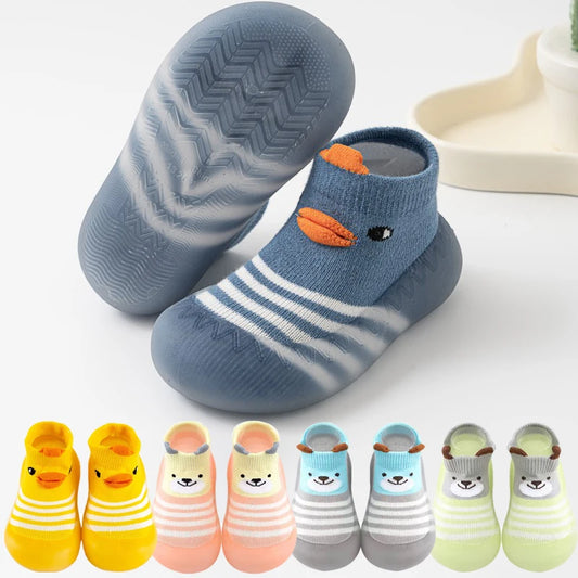 TinyTreads Animal Sock Shoes - Non-slip Playtime Comfort