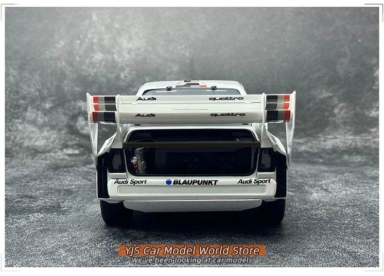 [SuperDetailed] 1:18 Audi Sport Quattro S1 Rally 1985-1987 Racing Car Model – Static Collectible