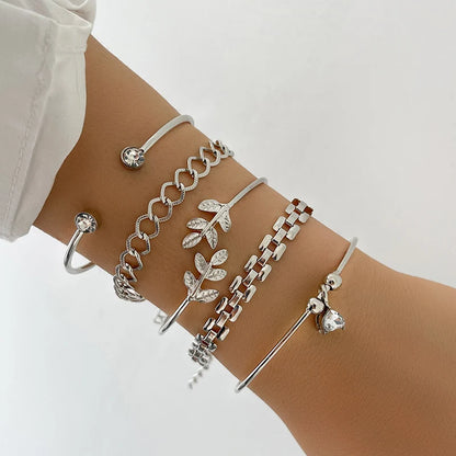 VerdantVogue Charm Set - Enchanted Botanical Bangles