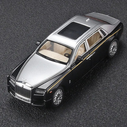 1:24 Rolls Royce Phantom Die-Cast Model Car – Pull-Back Toy with Sound & Light