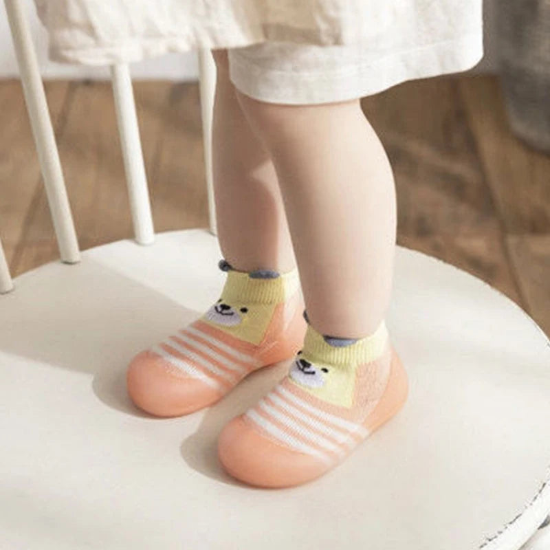 TinyTreads Animal Sock Shoes - Non-slip Playtime Comfort