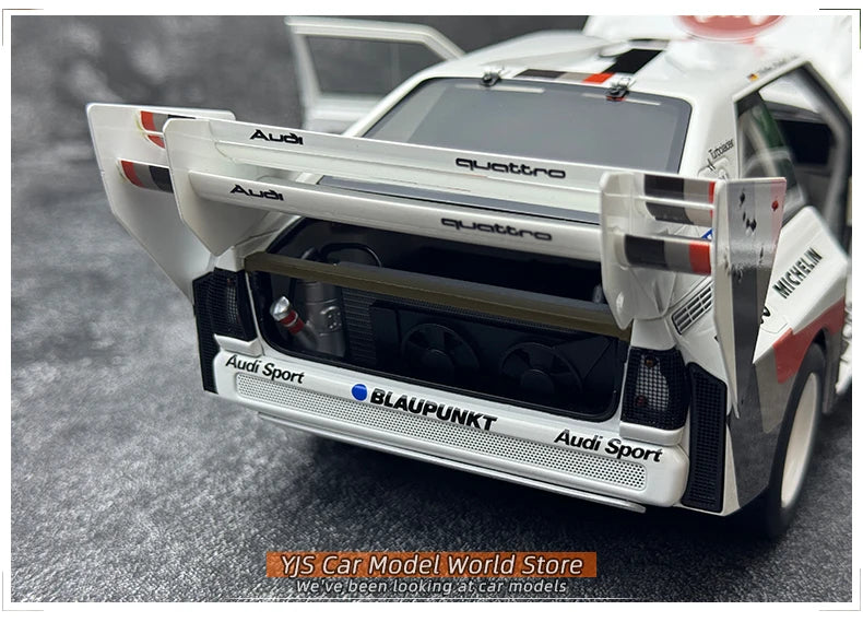 [SuperDetailed] 1:18 Audi Sport Quattro S1 Rally 1985-1987 Racing Car Model – Static Collectible