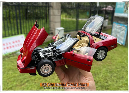 [SuperDetailed] 1:18 Chevrolet Corvette C4 1986 Die-Cast Model Car – Classic Collectible