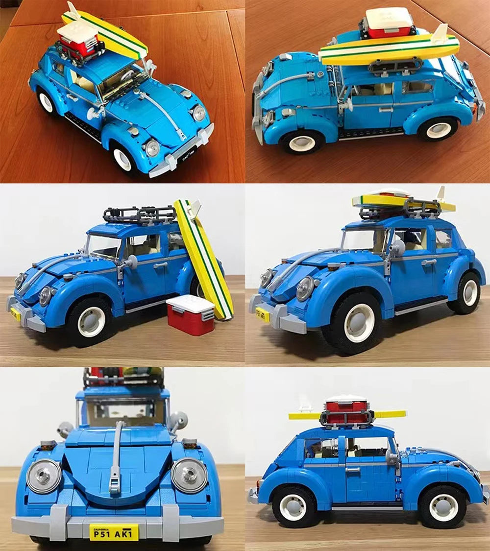 1167-Piece Volkswagen Beetle Camper Building Block Set – Creative Vehicle Model