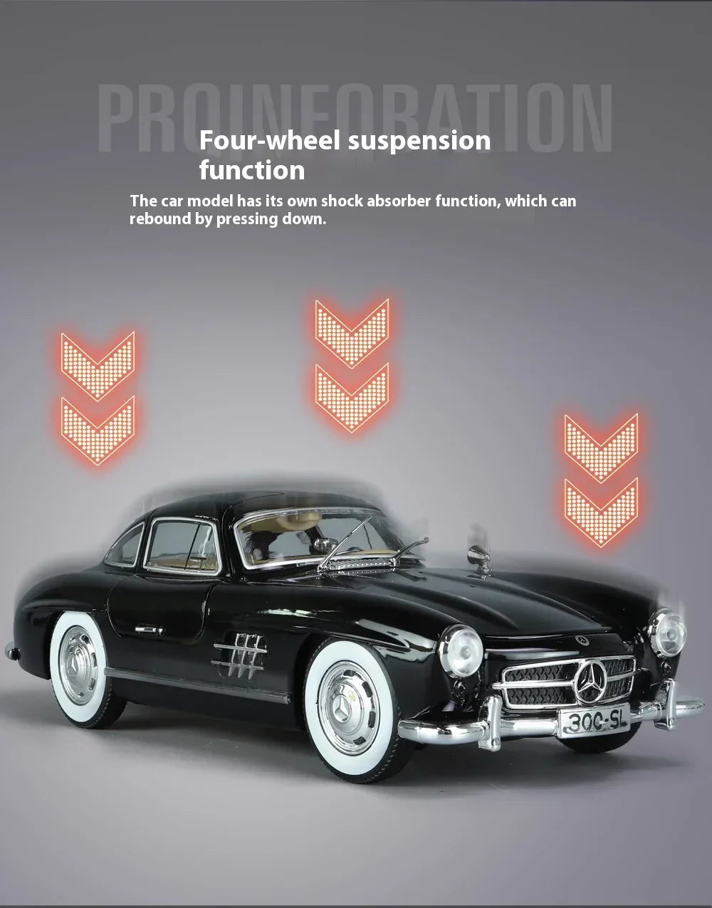 1/24 Mercedes-Benz 300SL 1936 Classic Car Model - Sorvento