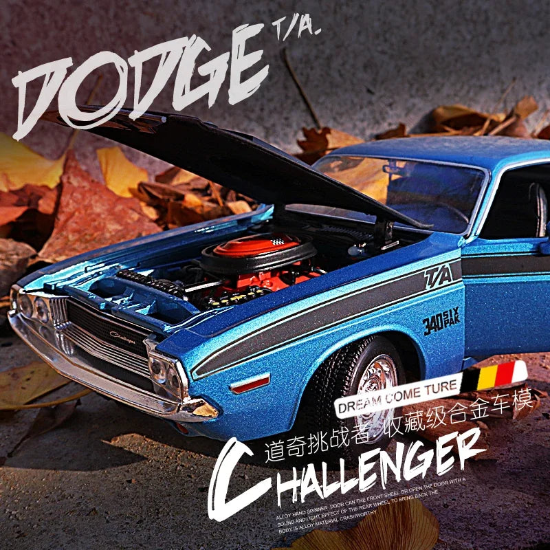 1:24 Dodge Challenger T/A 1970 Die-Cast Model Car – Classic Muscle Car Collectible