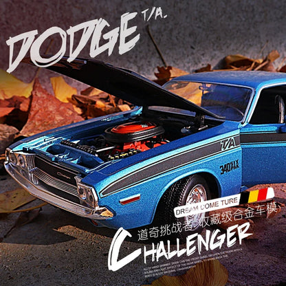 1:24 Dodge Challenger T/A 1970 Die-Cast Model Car – Classic Muscle Car Collectible