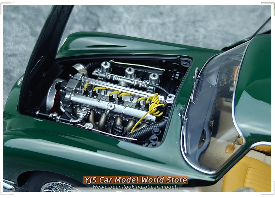 [SuperDetailed] 1:18 Aston Martin DB5 Die-Cast Model Car (British Racing Green) – Static Display Collectible