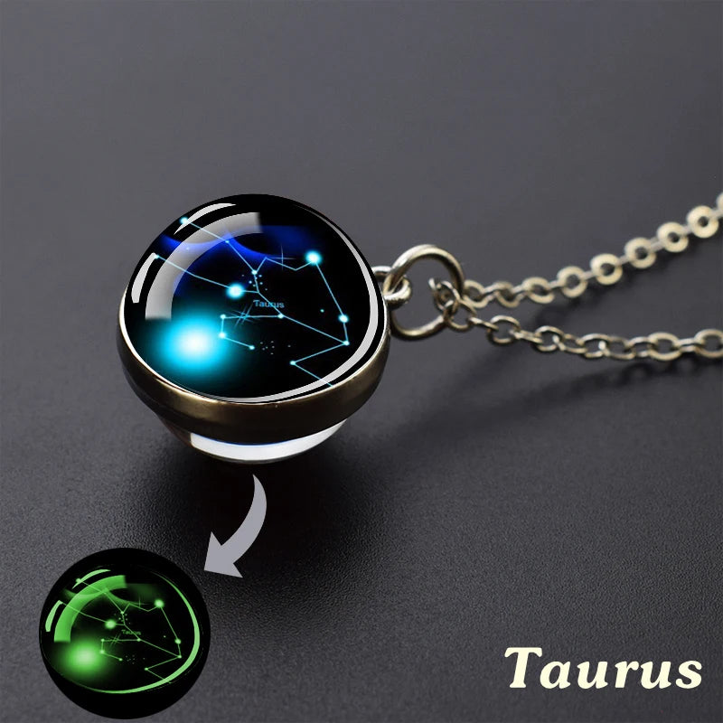 GalaxyGlow Zodiac Pendant - Guiding Star Charms