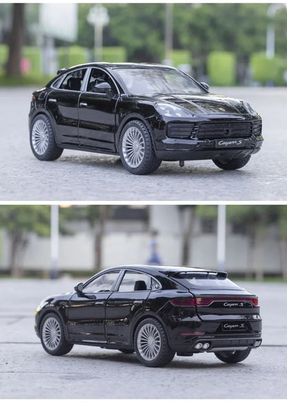 1:24 Porsche Cayenne Turbo S Die-Cast Model Car – Sound & Light Toy