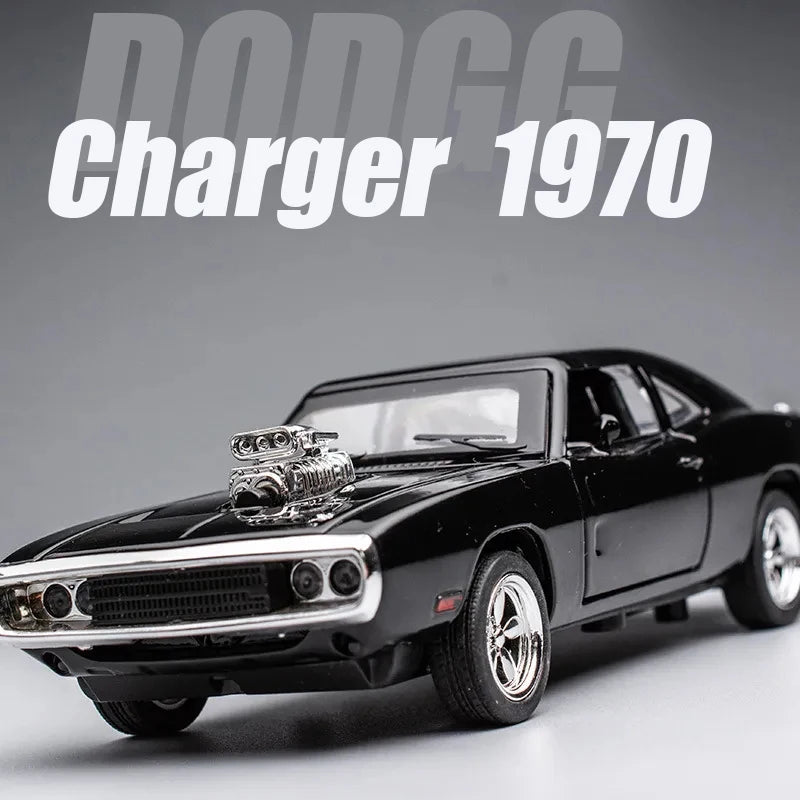 1:32 Dodge Charger 1970 Die-Cast Model Car – Pull-Back Toy with Sound & Light