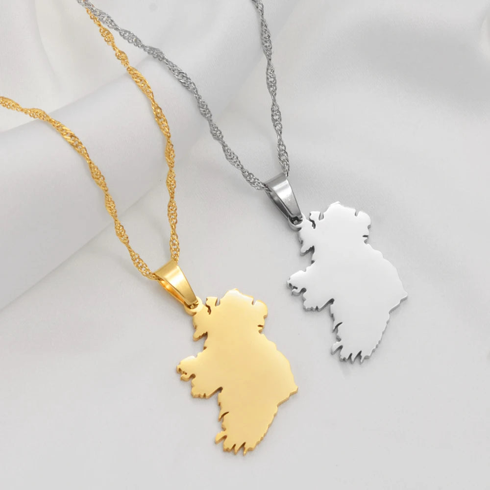 Ireland Map Necklace – Keep Ireland Close To Your Heart