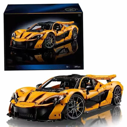 3893-Piece McLaren P1 Building Block Set – Technical Sports Car Model for Adults