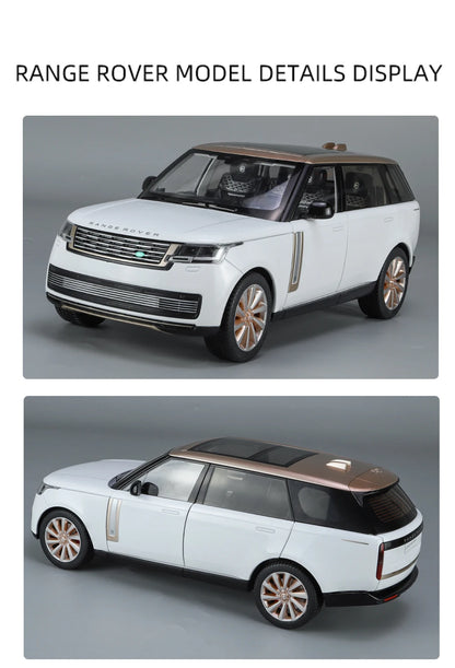 1:18 Land Rover Range Rover SV AutoBiography Die-Cast Model Car – Alloy Simulation Mini Vehicle with Sound & Light