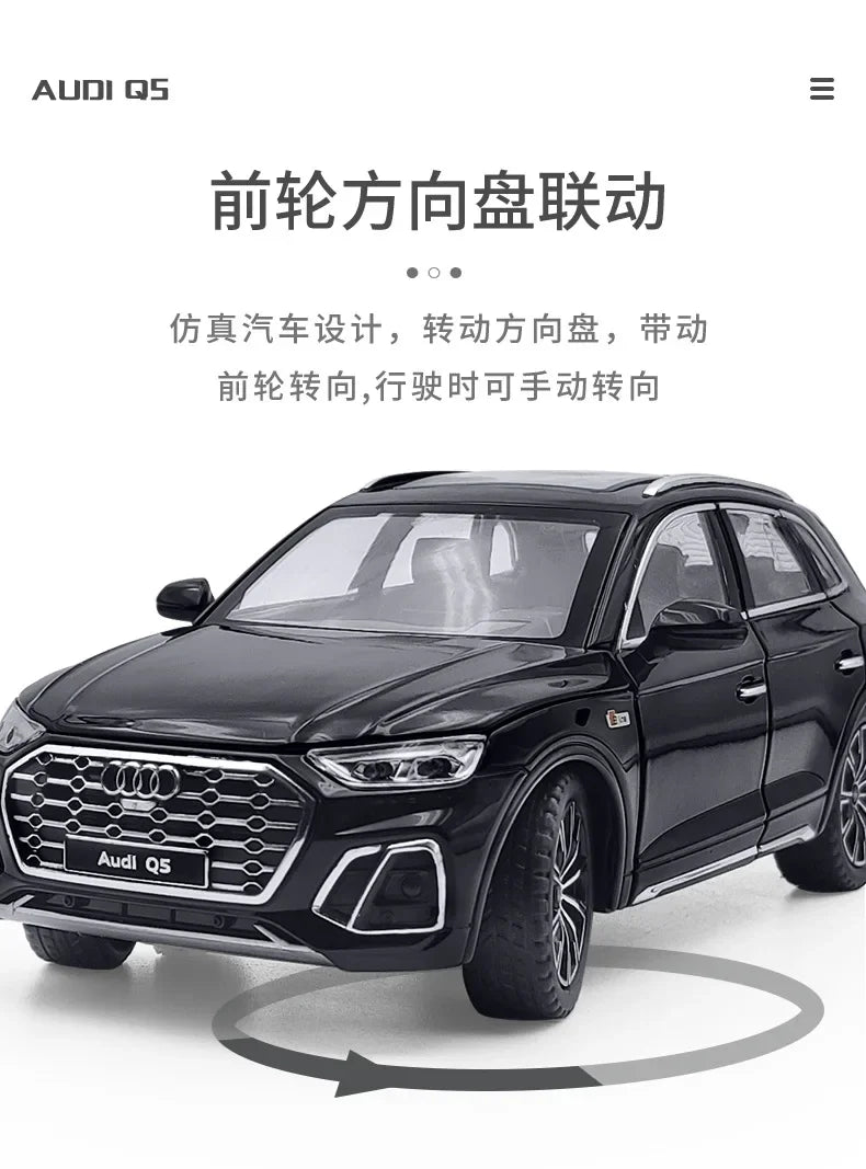 1:24 Audi Q5 SUV Die-Cast Model Car – Sound & Light High Simulation Collectible