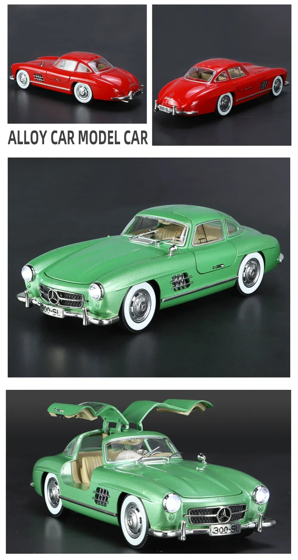 1/24 Mercedes-Benz 300SL 1936 Classic Car Model - Sorvento