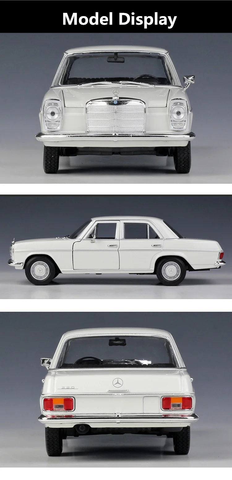 1:24 Mercedes-Benz 220 Die-Cast Model Car – Classic Retro Collectible