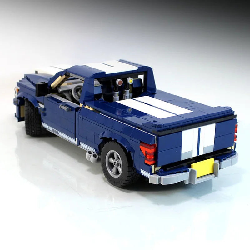 1258-Piece Ford F-150 Super Snake Pickup Truck Building Block Set