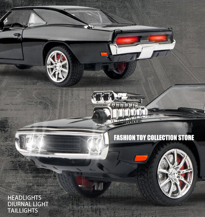 1:24 Dodge Challenger 1970 Die-Cast Model Car – Fast & Furious Edition with Sound & Light