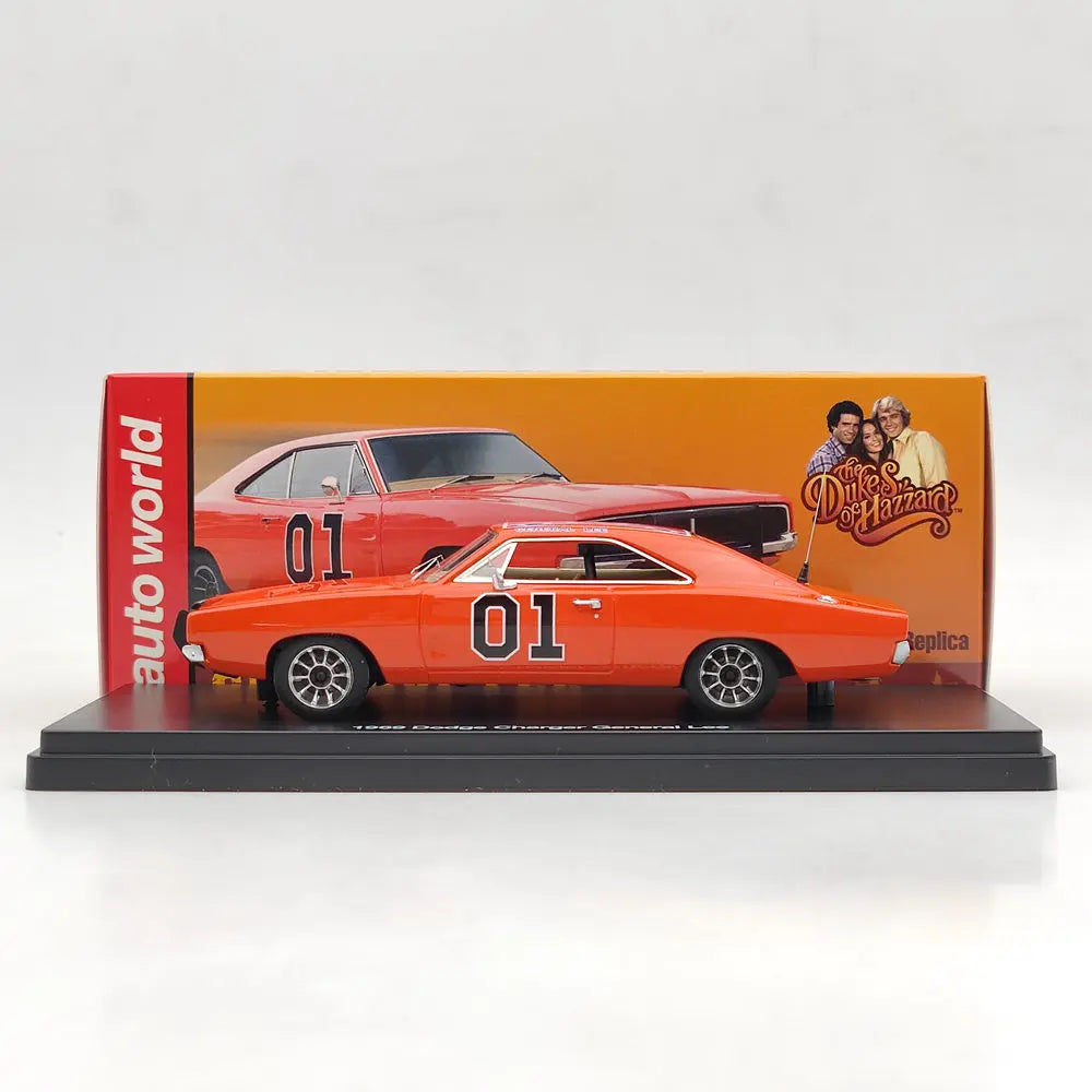 1:43 1969 Dodge Charger "General Lee" Limited Edition Resin Model Car – Collectible Gift