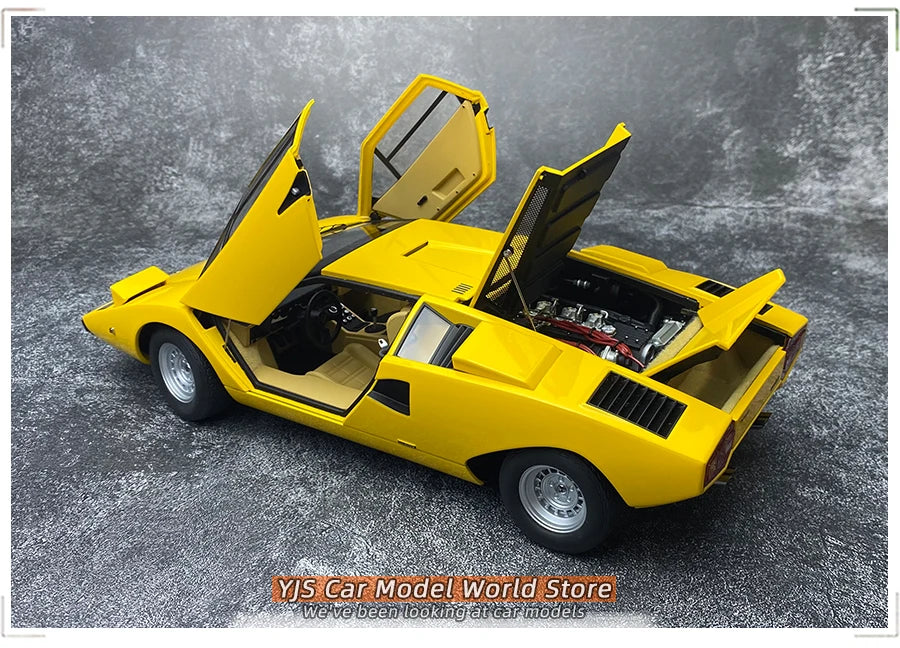 [SuperDetailed] 1:18 Lamborghini Countach LP400 Die-Cast Model Car – Sports Car Collectible