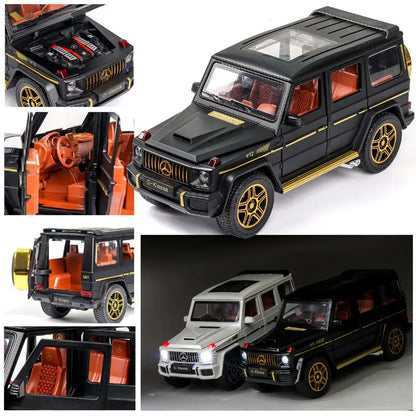 1:24 AMG G63 Die-Cast Model Car – Pull-Back Toy with Sound & Light, Openable Doors