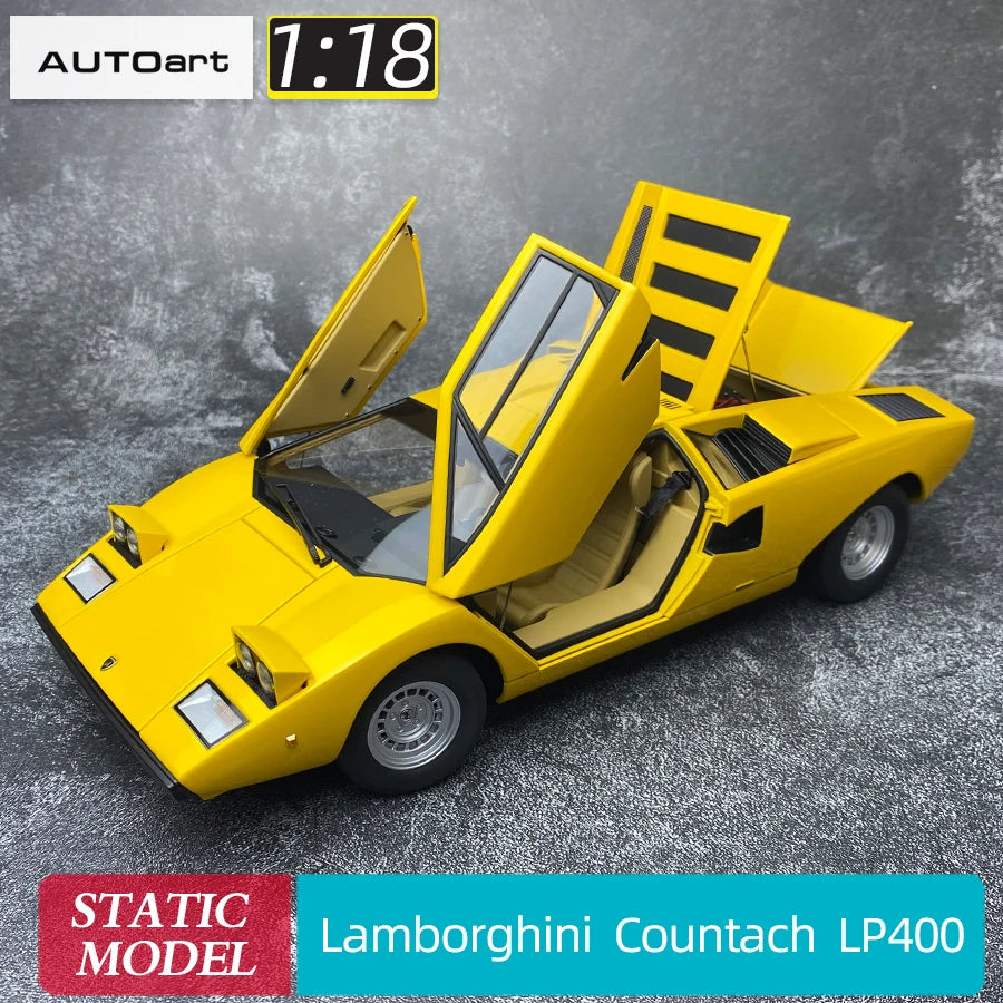 [SuperDetailed] 1:18 Lamborghini Countach LP400 Die-Cast Model Car – Sports Car Collectible