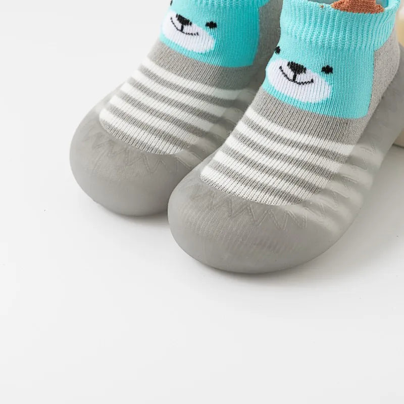 TinyTreads Animal Sock Shoes - Non-slip Playtime Comfort