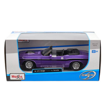 1:24 1970 Dodge Challenger R/T Convertible Die-Cast Model Car – Classic Collectible