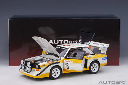 [SuperDetailed] 1:18 Audi Sport Quattro S1 Rally 1985-1987 Racing Car Model – Static Collectible