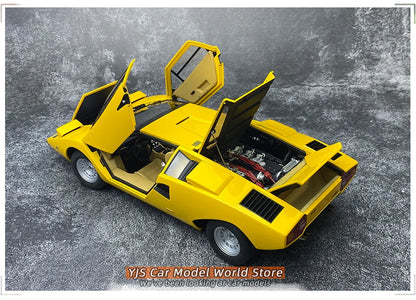 [SuperDetailed] 1:18 Lamborghini Countach LP400 Die-Cast Model Car – Sports Car Collectible