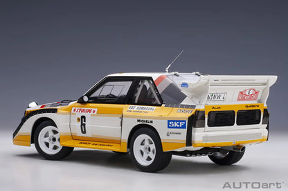 [SuperDetailed] 1:18 Audi Sport Quattro S1 Rally 1985-1987 Racing Car Model – Static Collectible